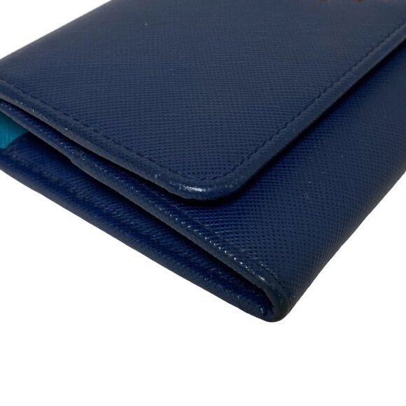 PRADA - Navy Saffiano Leather Long Wallet 198-071125 - Picture 4 of 9